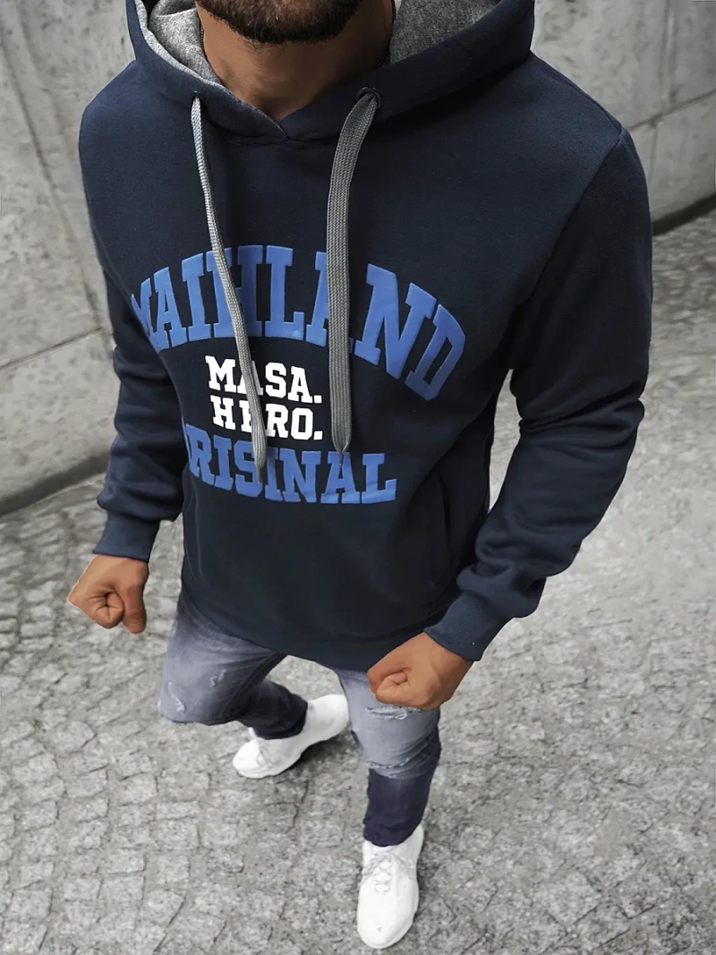 Толстовка чоловіча Темно-Синя OZONEE JS/Y10051