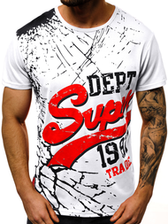 T-Shirt męski biały OZONEE JS/KS1942