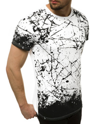 T-Shirt męski biały OZONEE JS/SS11019