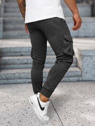 Spodnie dresowe męskie grafitowe OZONEE C/316Z