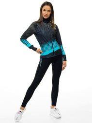 Komplet sportowy trzyczęściowy damski czarny OZONEE O/18802