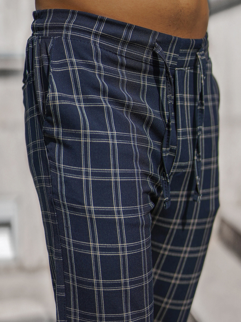 Чоловічі штани джоггери чинос Ультрамарин OZONEE DJ/2288/22Z