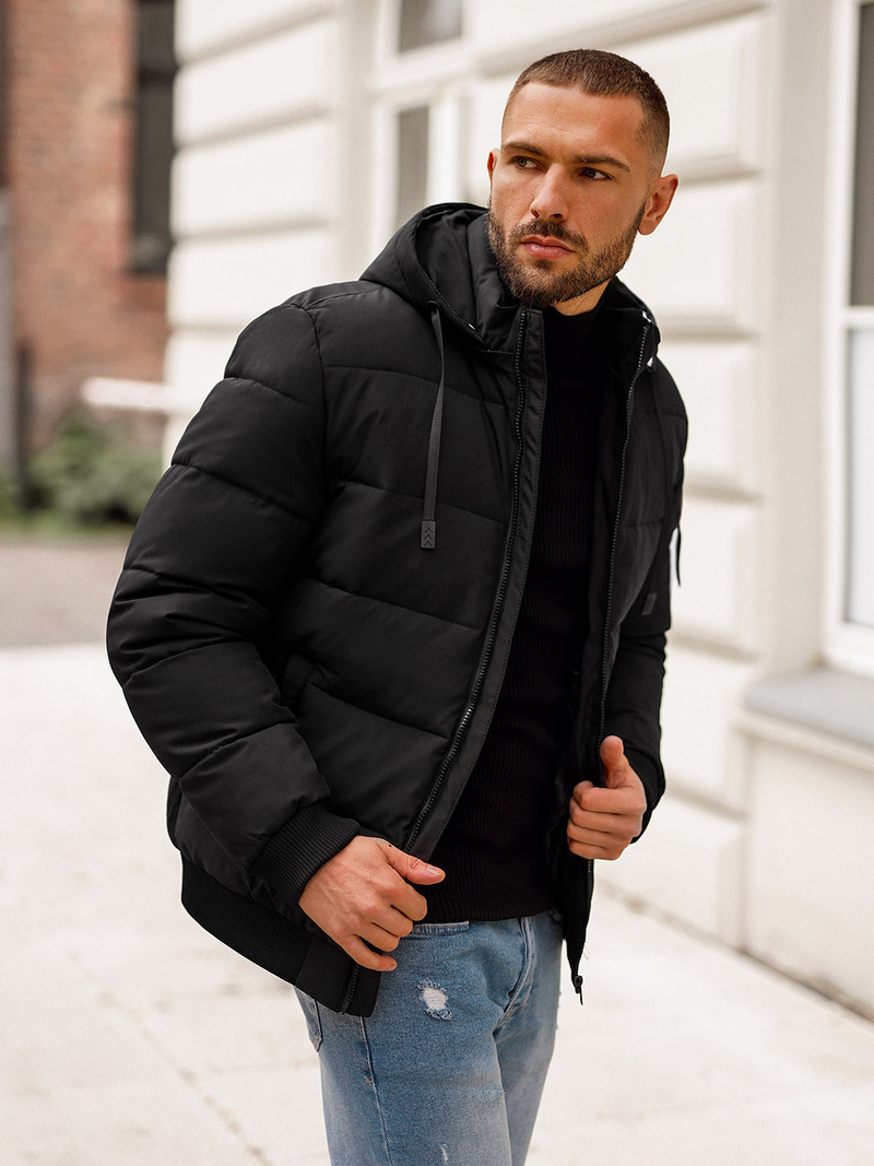 Kurtka zimowa męska czarna OZONEE JS/31M5031/392Z