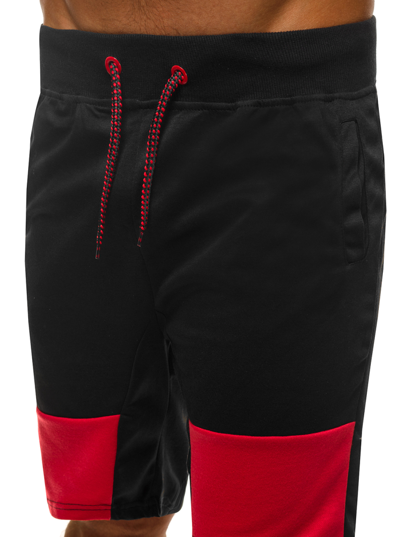 Spodenki dresowe męskie czarne OZONEE JS/81020Z