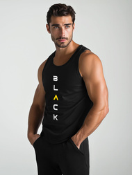 Koszulka bez rękawów męska czarna OZONEE JS/8B1705/3