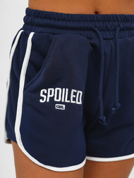 Komplet dresowy damski dwuczęściowy granatowo-biały OZONEE JS/M58631AB