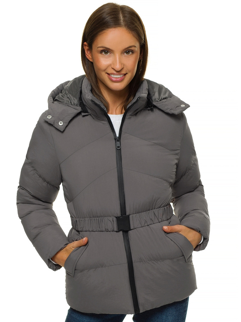 Kurtka zimowa damska szara OZONEE JS/M23060/5