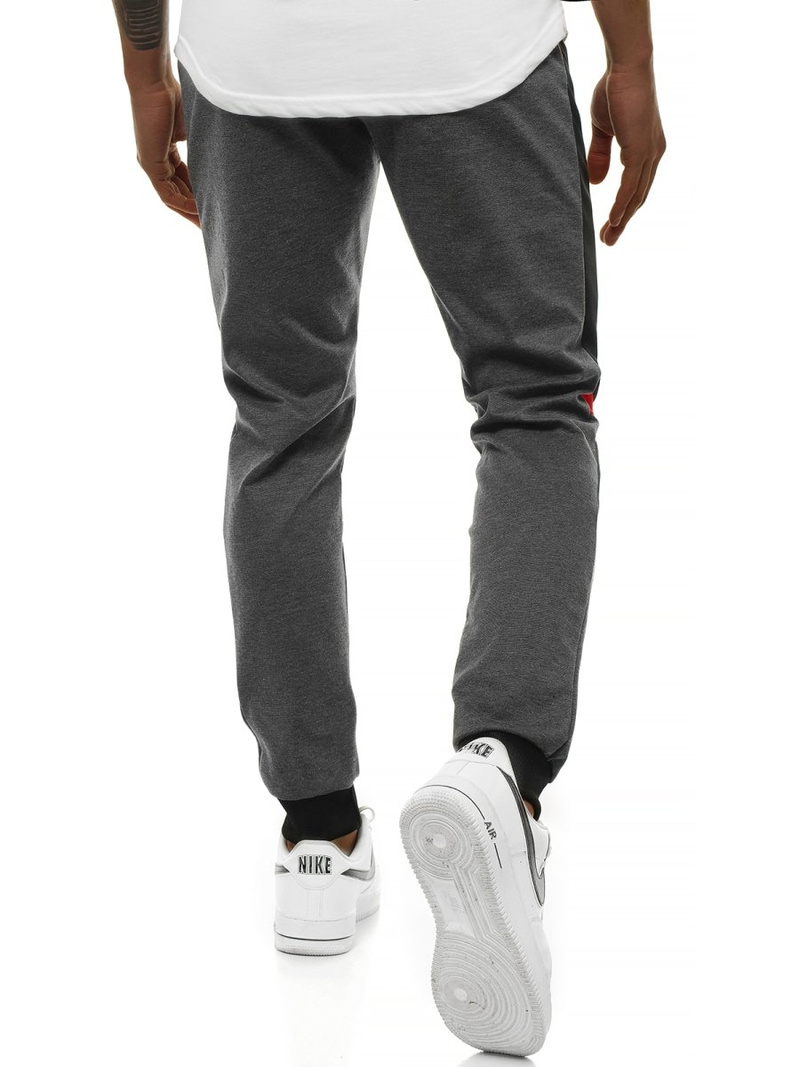 Штани спортивні чоловічі графіт OZONEE JS/AM107