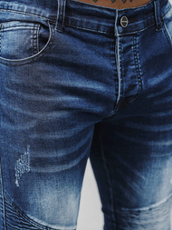 Spodnie jeansowe męskie niebieskie OZONEE NB/MP0028BZ