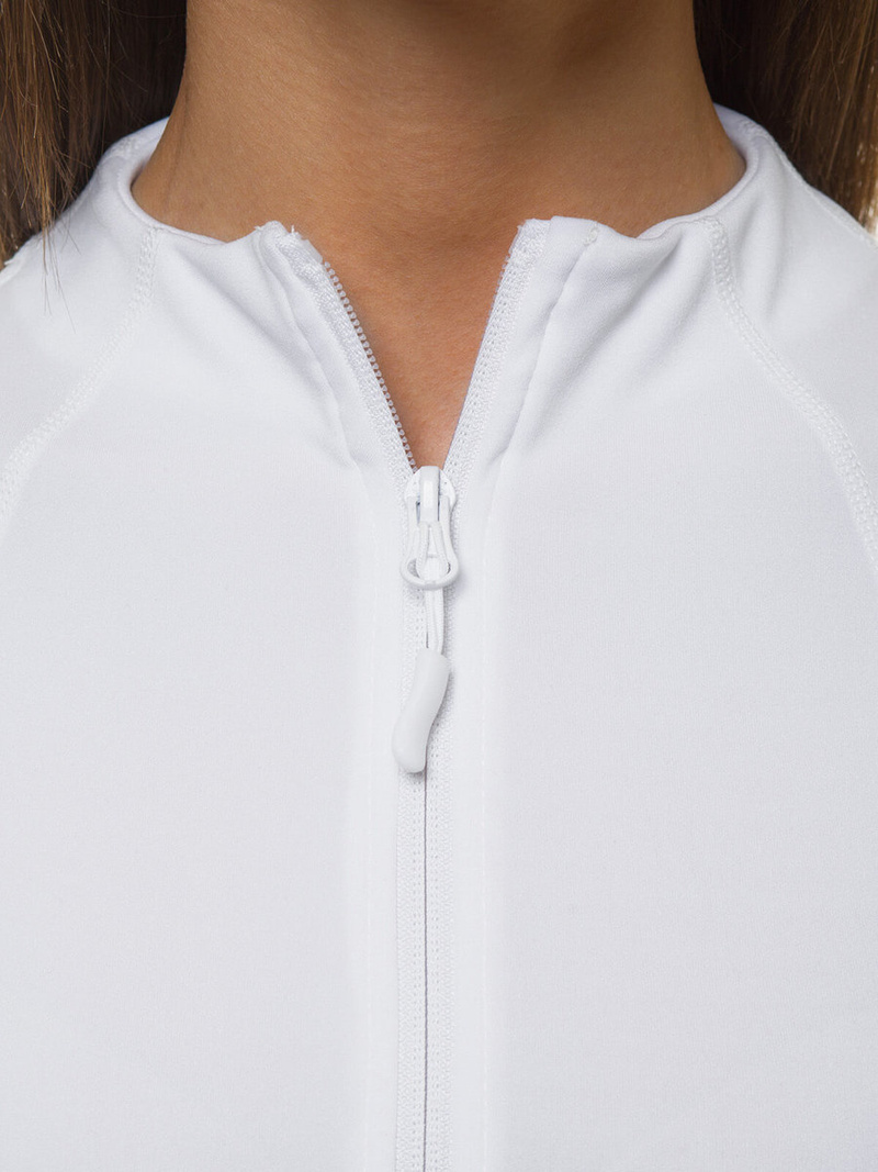 Bluza damska rozpinana biała OZONEE JS/HD152/45