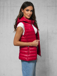 Стьобаний жіночий жилет Чорна OZONEE JS/16M9138/270