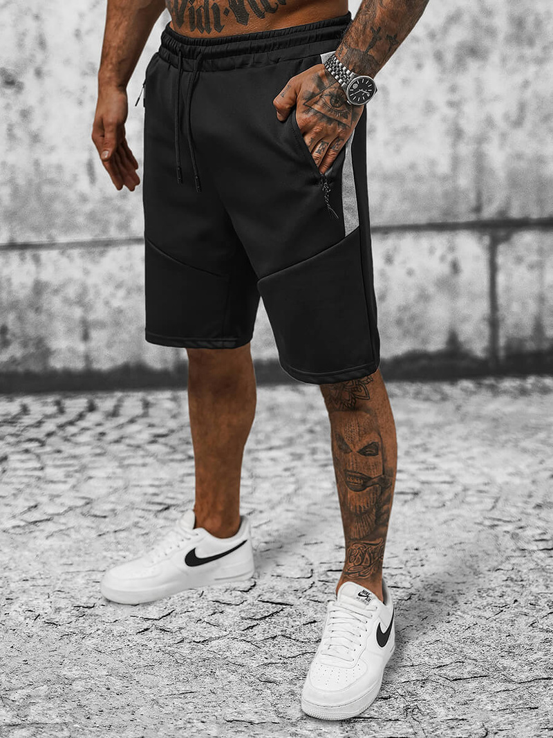 Шорти Чоловічі Чорнi OZONEE JS/8K279