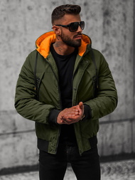 Kurtka zimowa męska zielona OZONEE JS/27M8100