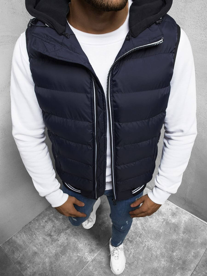 Безрукавка чоловіча Темно-Синя OZONEE N/6879