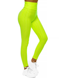 Legginsy damskie żółto-neonowe OZONEE JS/YW88024/26