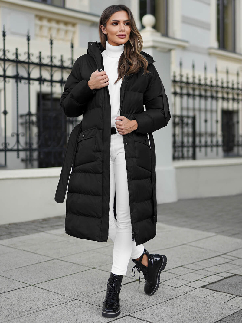 Куртка жіноча чорна OZONEE JS/5M3178/392Z