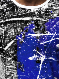 T-Shirt męski niebieski OZONEE JS/SS10929Z