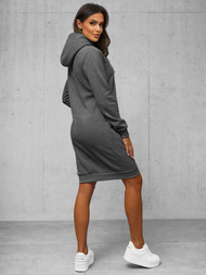 Bluza z kapturem damska grafitowa OZONEE JS/YS10005/5Z
