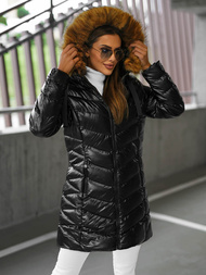 Куртка жіноча Чорно-Коричнева OZONEE JS/5M3139/392BZ