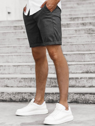 Шорти джинові чоловічі Чорнi OZONEE DJ/1012