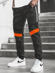 Spodnie dresowe męskie czarne OZONEE JS/K60007