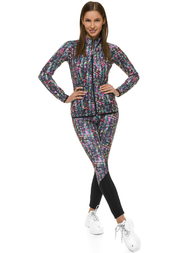 Жіночий спортивний костюм з трьох частин Кольоровий OZONEE O/MS08