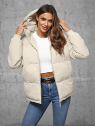 Куртка жіноча екрю OZONEE JS/5M3169/62