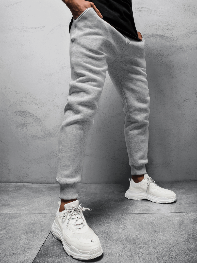 Spodnie dresowe męskie jasno-szare OZONEE O/12110