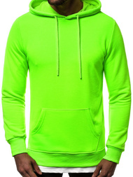 Bluza z kapturem męska zielona-neonowa OZONEE MACH/3120