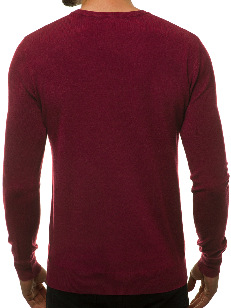 Sweter męski bordowy OZONEE TMK/YY03/15