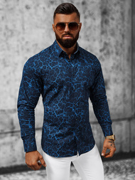 Koszula męska granatowa OZONEE O/V02