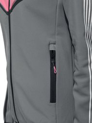 Kurtka softshell damska z kapturem szara OZONEE JS/KSW6006