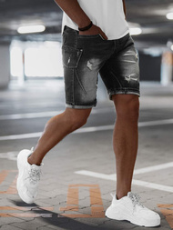 Spodenki męskie jeansowe czarne OZONEE NB/MP0040NZ