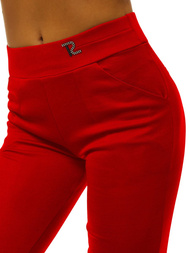 Legginsy krótkie damskie czerwone OZONEE JS/1027/A5