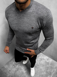 Sweter męski grafitowy OZONEE O/KV01Z