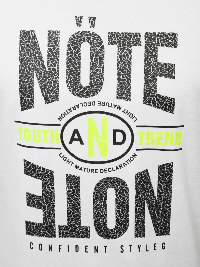 T-Shirt męski biały OZONEE JS/SS10968