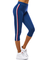 Legginsy krótkie damskie niebieskie OZONEE JS/1037/A9