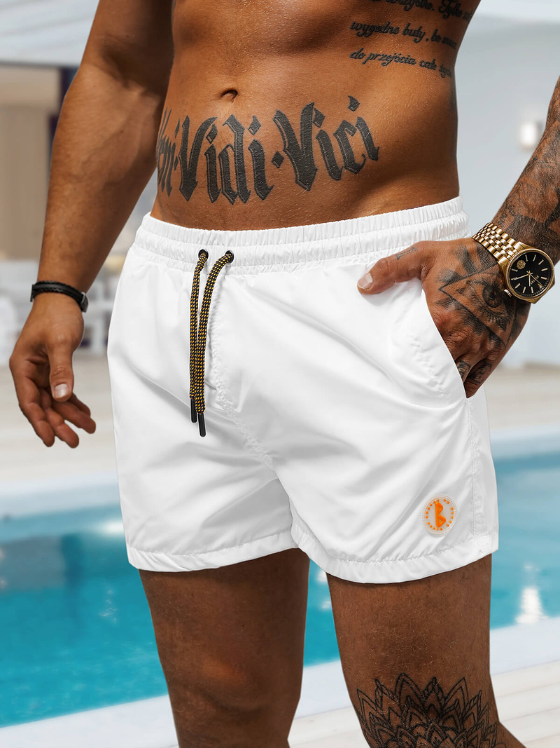 Spodenki kąpielowe męskie białe OZONEE O/22205001