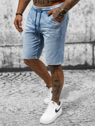 Spodenki męskie jeansowe niebieskie OZONEE NB/MP0267BC