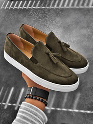 Buty męskie slip on khaki tam/475
