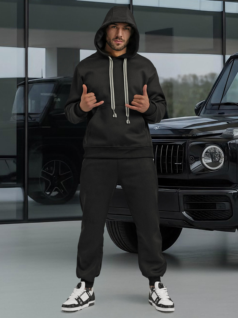 Спортивний костюм чоловічій Чорний OZONEE O/3C582AB