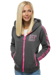 Жіноча Толстовка графіт OZONEE JS/KSW3012