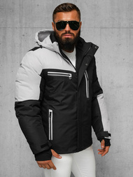 Kurtka zimowa męska czarno-szara OZONEE JS/91M9903/92Z