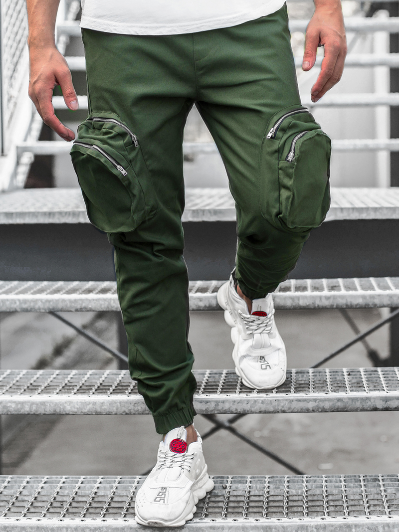 Штани чоловічі джоггери Хакi OZONEE C/2046