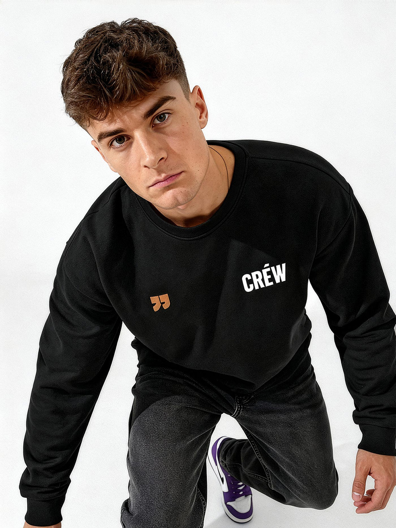 Чоловічий світшот чорний OZONEE JS/65B3917/3Z