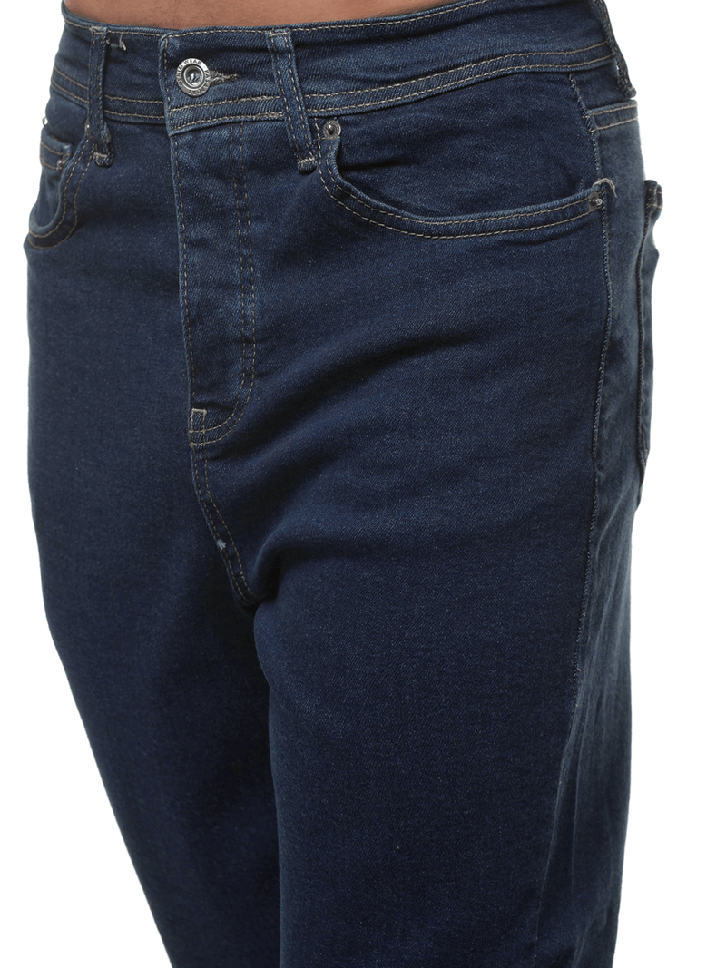 Spodnie męskie jogger ciemno-niebieskie OZONEE DP/663