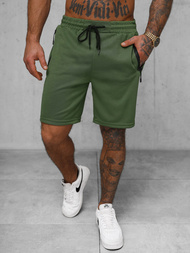 Spodenki dresowe męskie khaki OZONEE JS/17K533/29