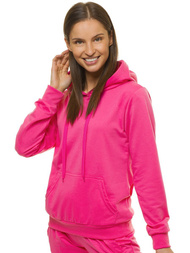 Bluza z kapturem damska ciemnoróżowa OZONEE JS/68B20002/19