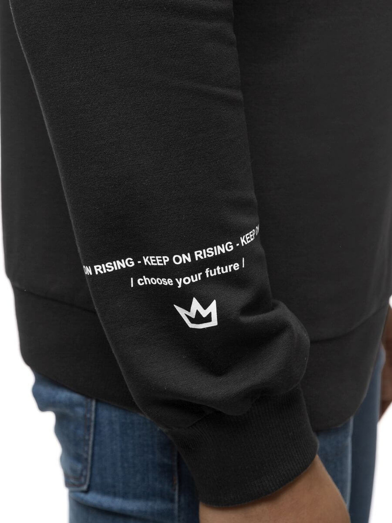 Bluza męska czarna OZONEE B/21402018