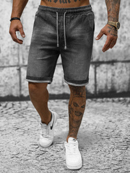 Spodenki męskie jeansowe grafitowe OZONEE NB/MP0276GC